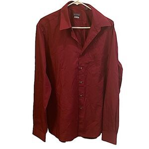 Van Heusen Mens Size 16 1/2 36/37 Dress Shirt Button Down Corpcore Classic